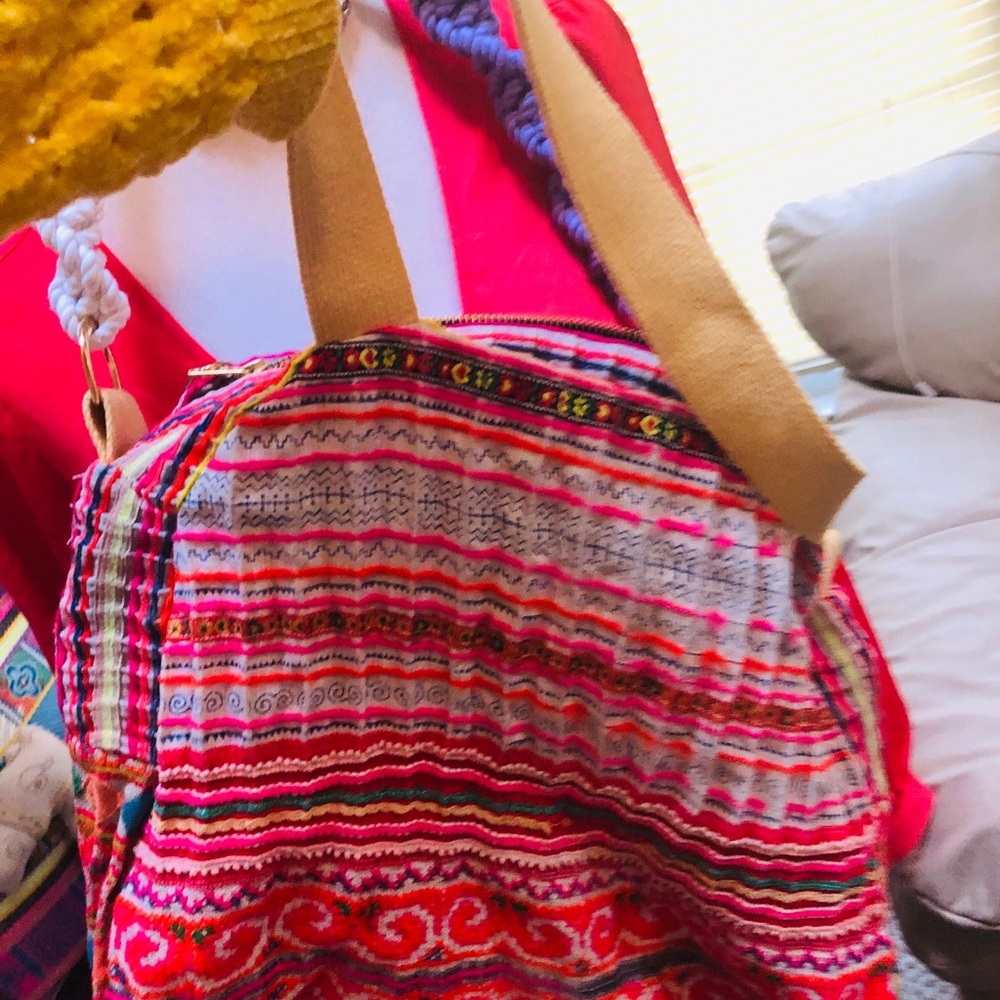 Adorable Recycled Denim Boho Bag! ❤️🛍🧜‍♀️💕 - Picture 7 of 8